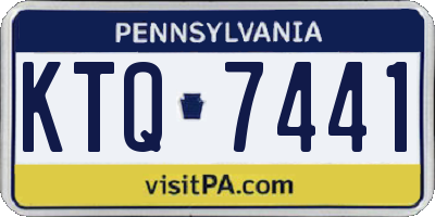 PA license plate KTQ7441