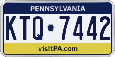 PA license plate KTQ7442