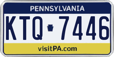 PA license plate KTQ7446