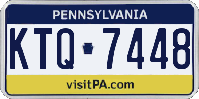 PA license plate KTQ7448