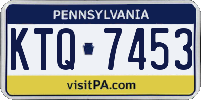 PA license plate KTQ7453
