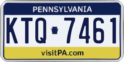 PA license plate KTQ7461