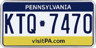 PA license plate KTQ7470