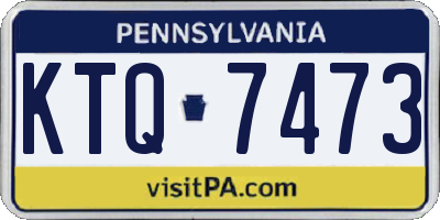 PA license plate KTQ7473