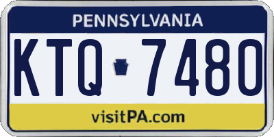 PA license plate KTQ7480