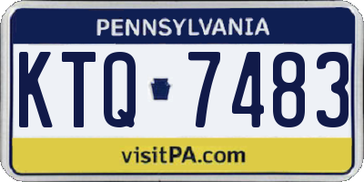 PA license plate KTQ7483