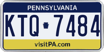 PA license plate KTQ7484
