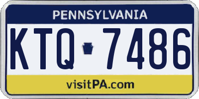 PA license plate KTQ7486