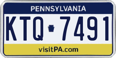 PA license plate KTQ7491