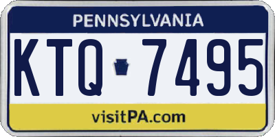 PA license plate KTQ7495