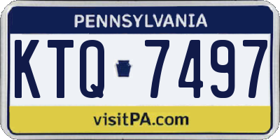 PA license plate KTQ7497