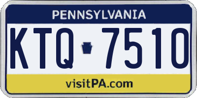 PA license plate KTQ7510