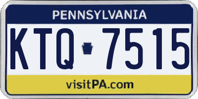 PA license plate KTQ7515