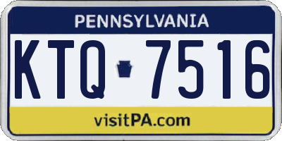 PA license plate KTQ7516