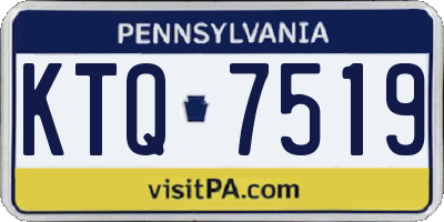 PA license plate KTQ7519