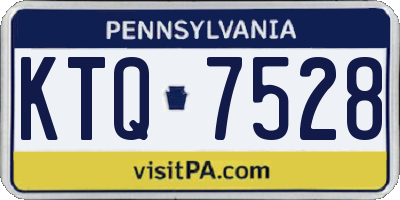 PA license plate KTQ7528