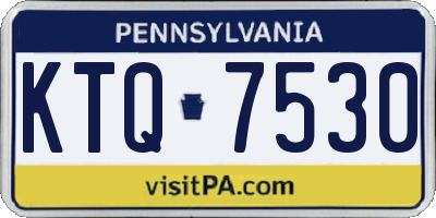 PA license plate KTQ7530