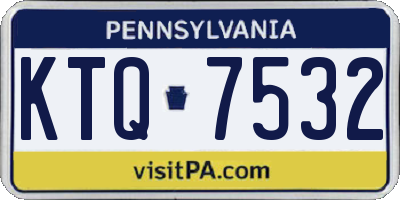 PA license plate KTQ7532