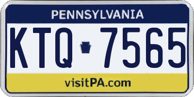 PA license plate KTQ7565