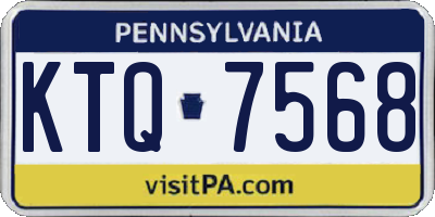 PA license plate KTQ7568