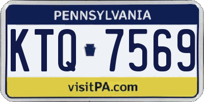 PA license plate KTQ7569