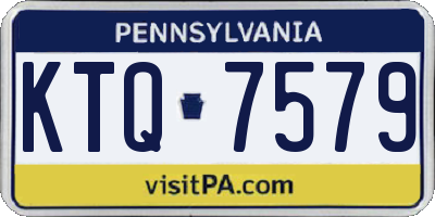 PA license plate KTQ7579