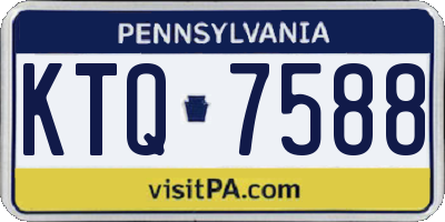 PA license plate KTQ7588