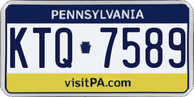 PA license plate KTQ7589