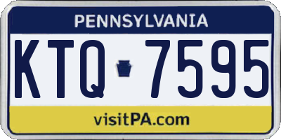PA license plate KTQ7595