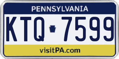 PA license plate KTQ7599