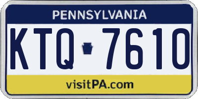 PA license plate KTQ7610
