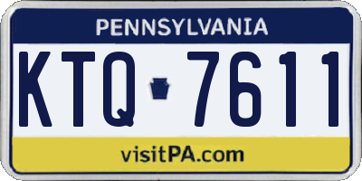 PA license plate KTQ7611