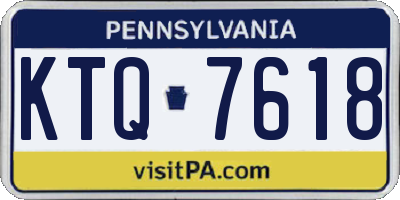 PA license plate KTQ7618