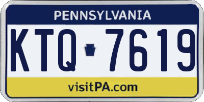 PA license plate KTQ7619