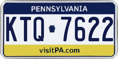 PA license plate KTQ7622
