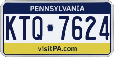 PA license plate KTQ7624
