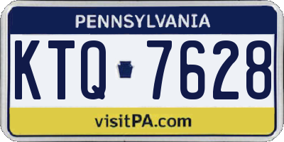 PA license plate KTQ7628