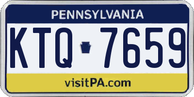 PA license plate KTQ7659