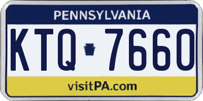 PA license plate KTQ7660