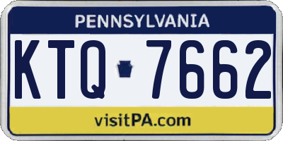 PA license plate KTQ7662