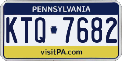 PA license plate KTQ7682