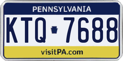 PA license plate KTQ7688