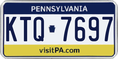 PA license plate KTQ7697