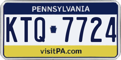 PA license plate KTQ7724