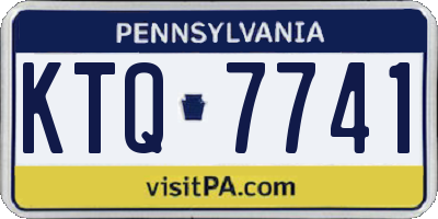 PA license plate KTQ7741