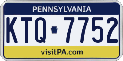 PA license plate KTQ7752