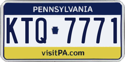 PA license plate KTQ7771