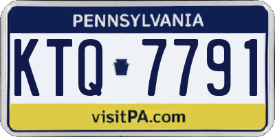 PA license plate KTQ7791