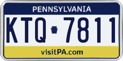 PA license plate KTQ7811