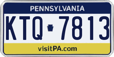 PA license plate KTQ7813
